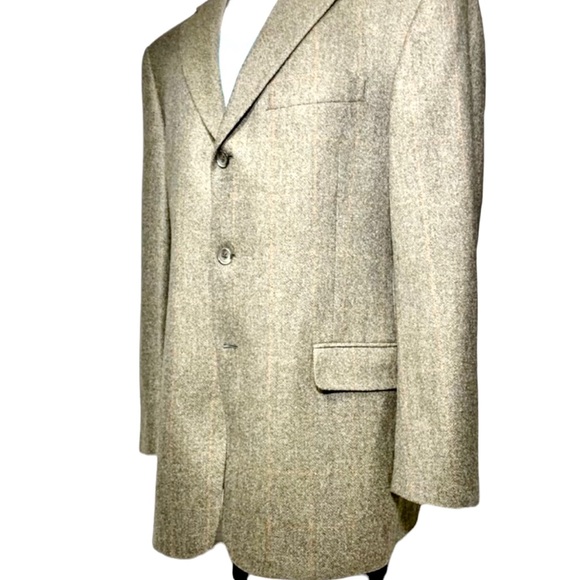 Vintage Burberry London Cashmere Blazer Jacket Sports Coat 41 - Picture 3 of 11